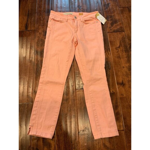 Pilcro and the letterpress Anthropologie Fit/Stet Peach Skinny Jeans, Size 25 - Picture 1 of 7